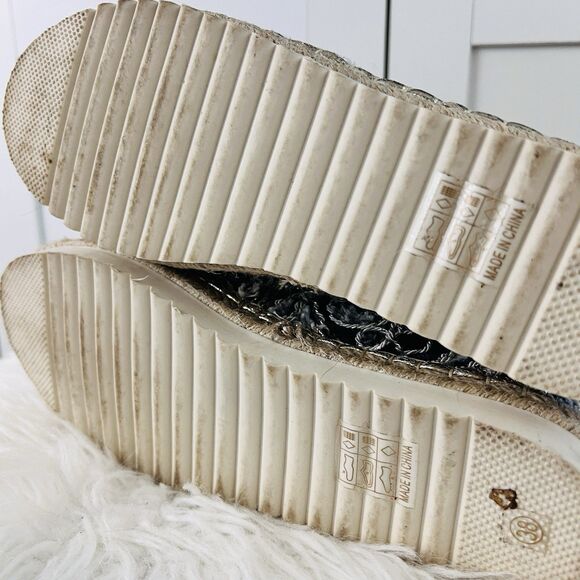 Patrizia by Spring Step Agleam Skym Blue Jeweled Embroidered Jute Shoes EU38 US8 - Picture 7 of 9